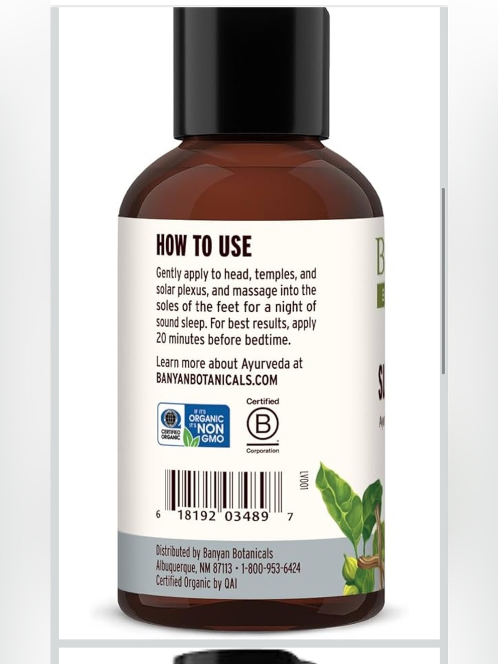 Organic Sleep Easy Oil Ayurvedic Sleep Body Oil Nontoxic NWT - Picture 2 of 12